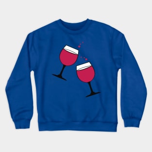 glass of wine 3 Crewneck Sweatshirt